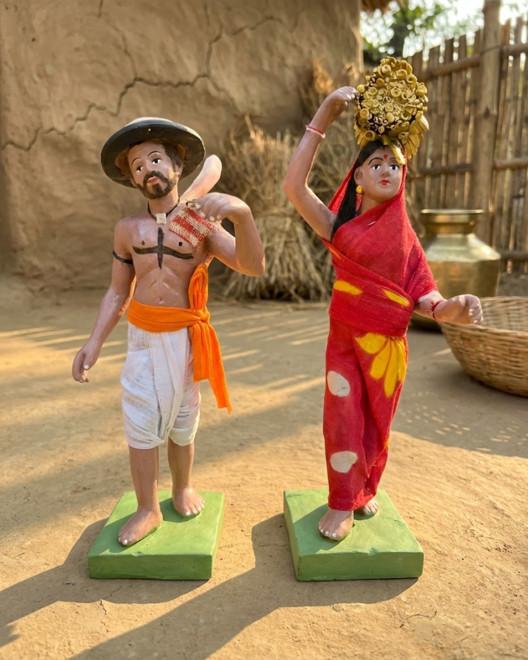 Saukin Harvest Joy – Traditional Village Life Figurine Set