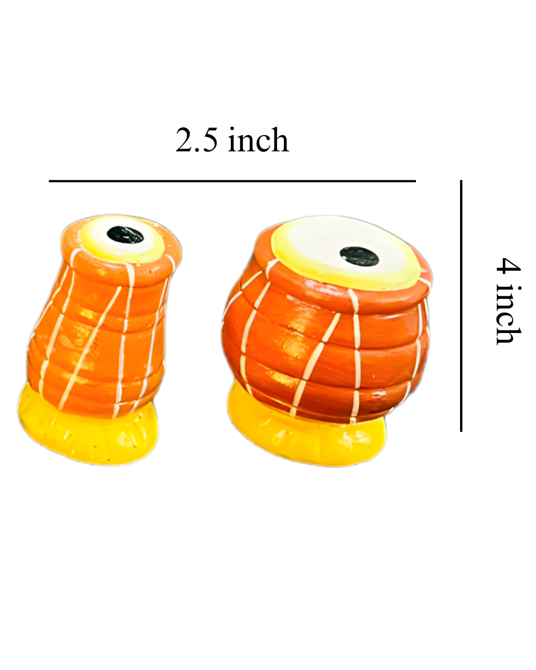 Terracotta Folk Music Decor Set