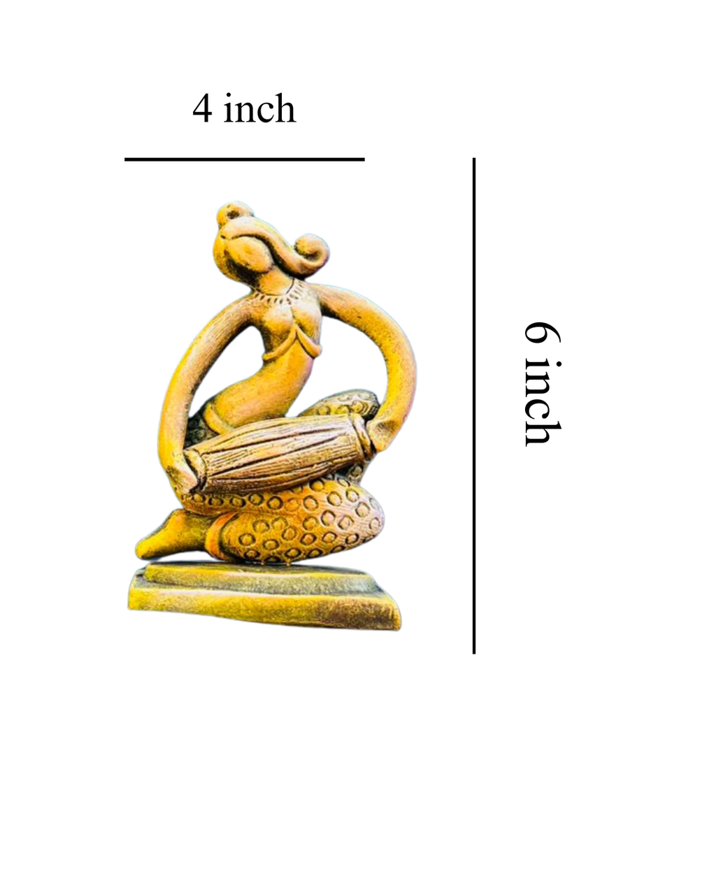 Saukin Terracotta Musician Figurine Set | Handcrafted Folk Art Décor (Set of 3)