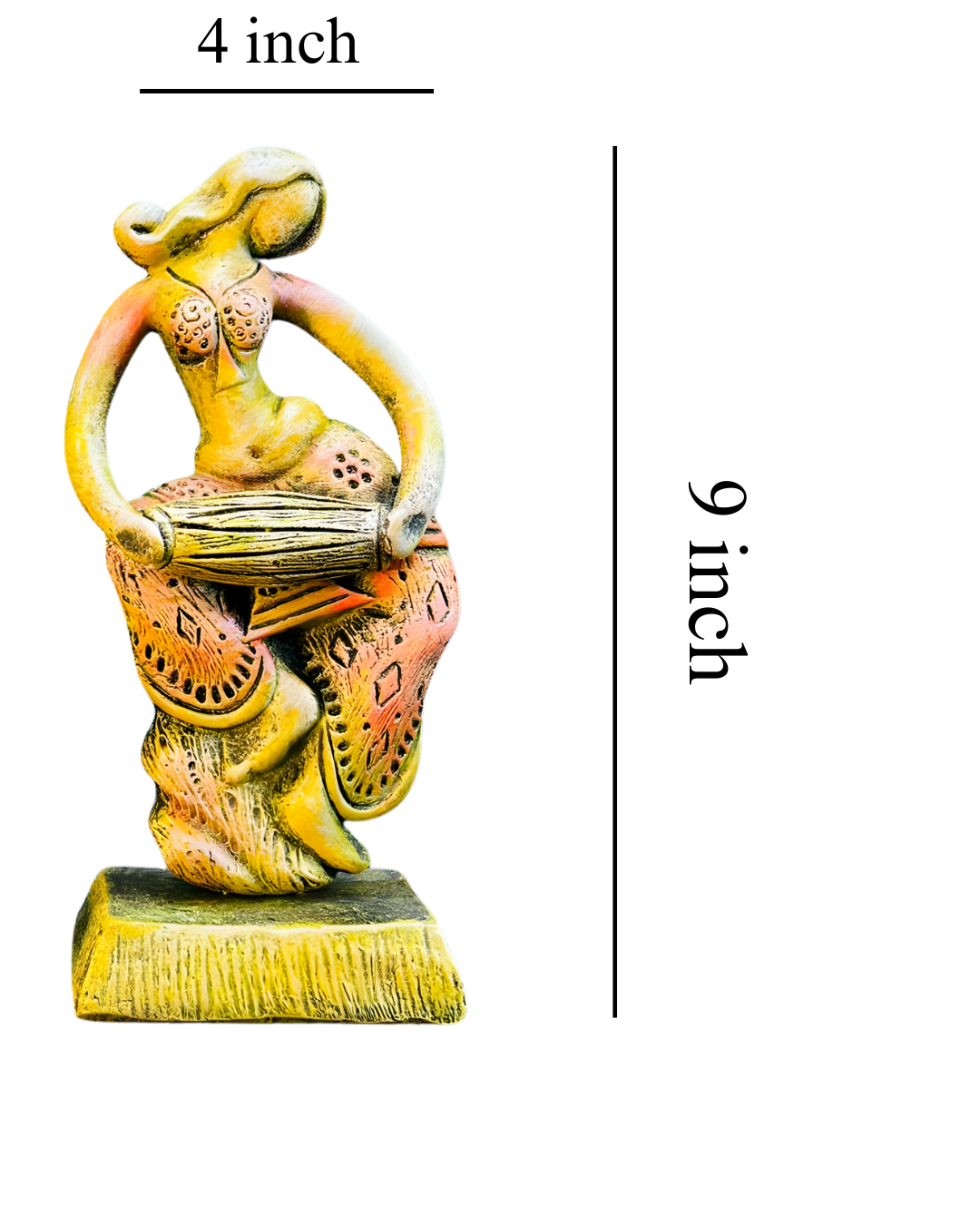 Saukin Twin Grace – Abstract Ajanta Musician Figurine
Handcrafted Terracotta Folk Art Décor | Set of 2