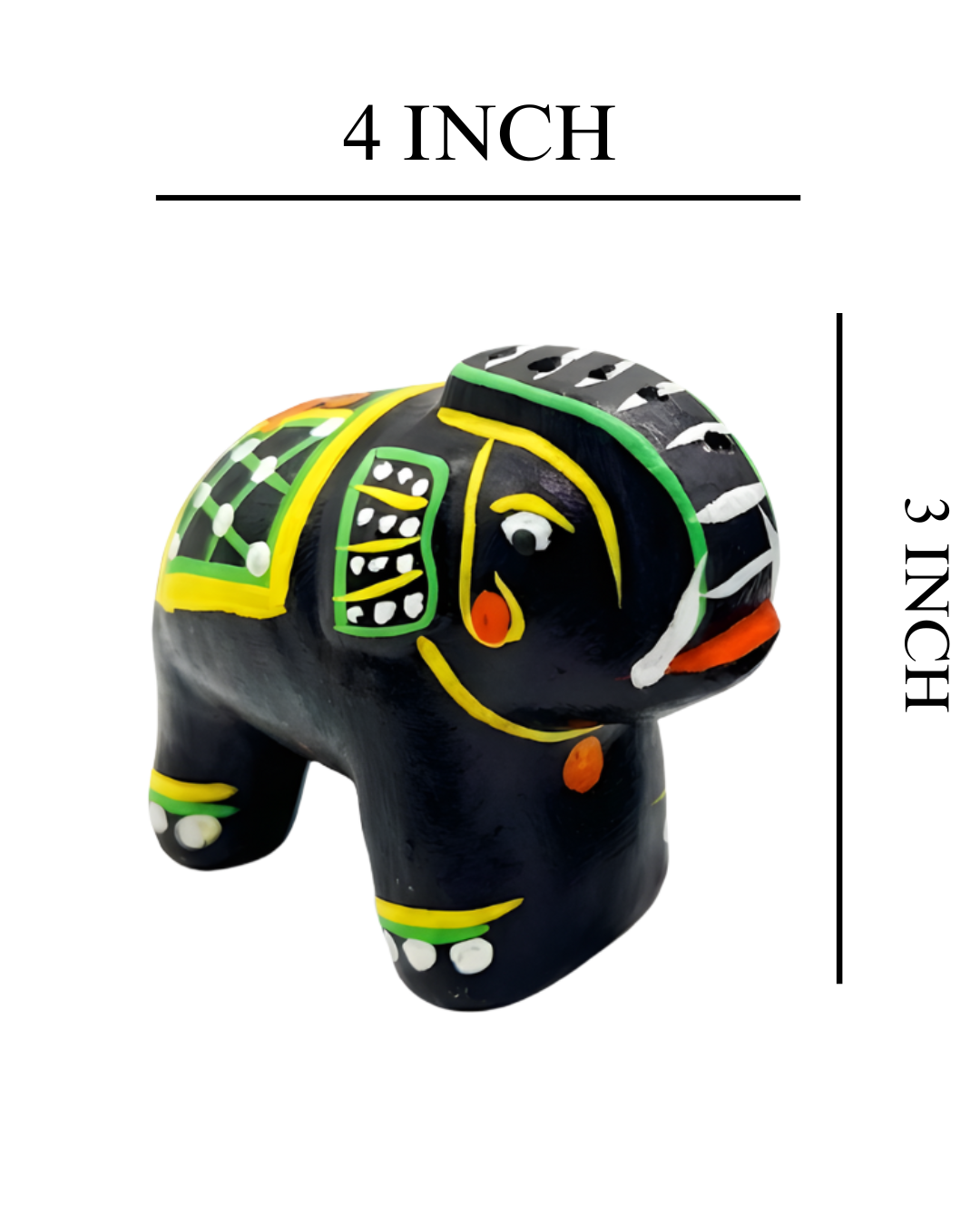 Handcrafted Terracotta Elephant Pair – Traditional Indian Folk Art Showpiece