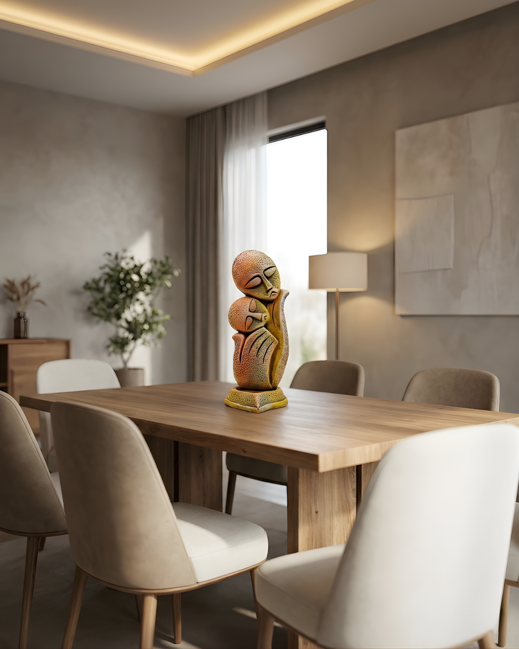 Whispered Bond – Abstract Family Figurine