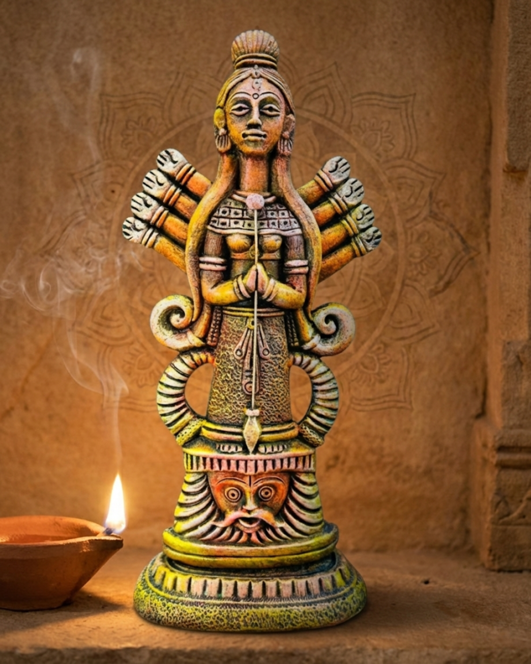 Divine Shakti – Handcrafted Goddess Art Figurine