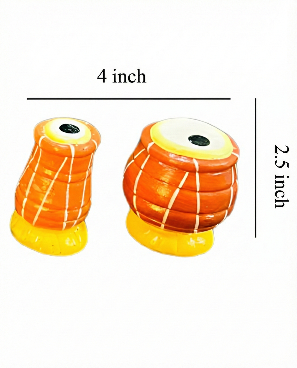 Terracotta Folk Music Decor Set