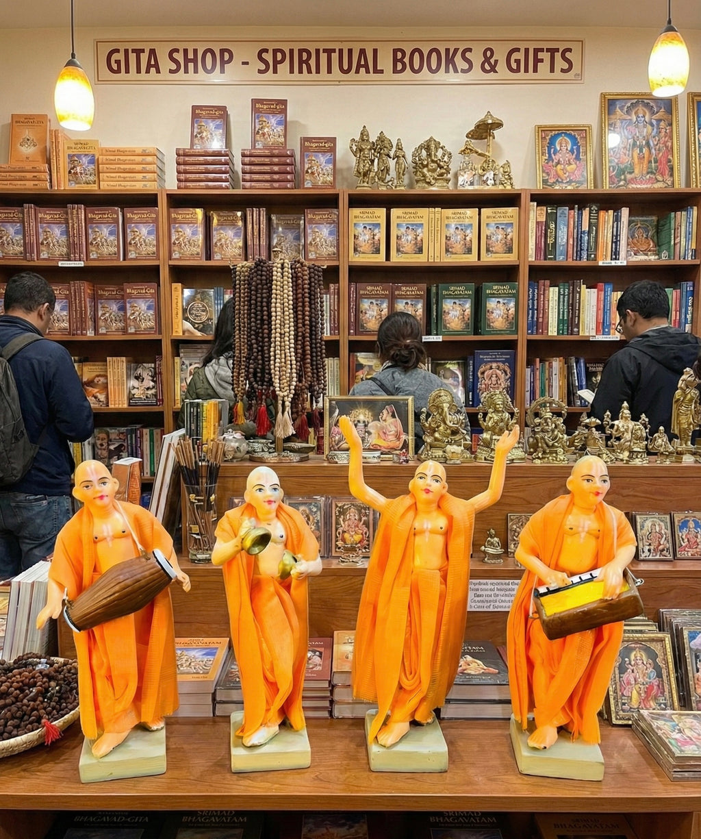 Joyful Vaishnabs of ISKCON – Devotional Human Figurine Set (Set of 4)