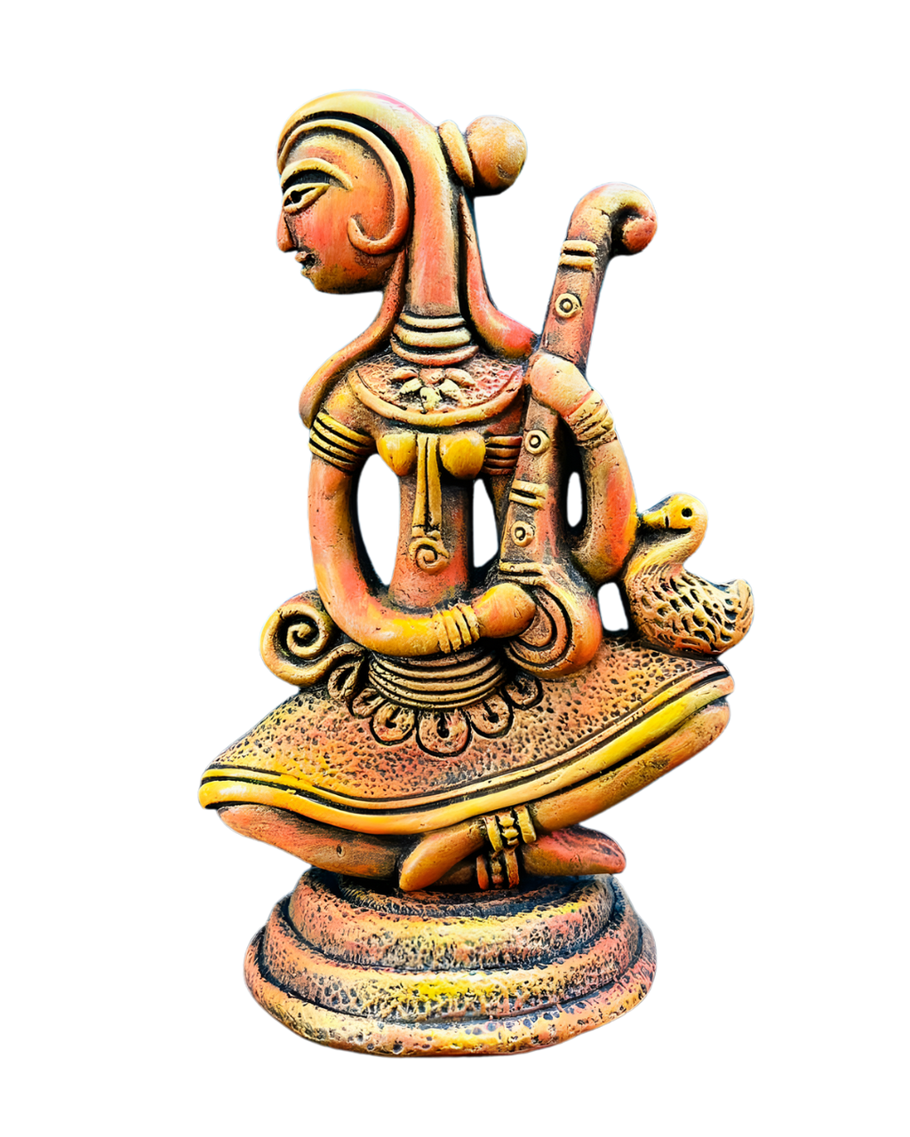 Veena Grace – Terracotta saraswati Figurine