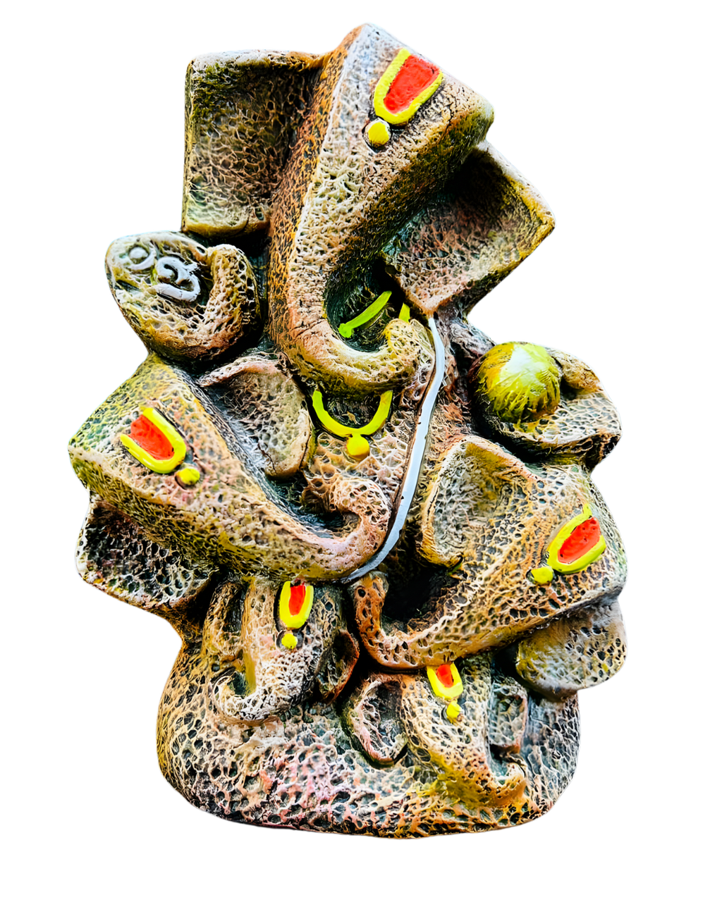 Abstract 5 head  Ganesha Terracotta Art Figurine