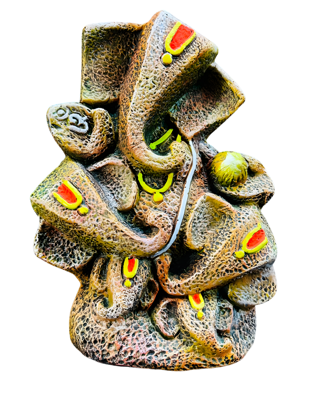 Abstract 5 head  Ganesha Terracotta Art Figurine