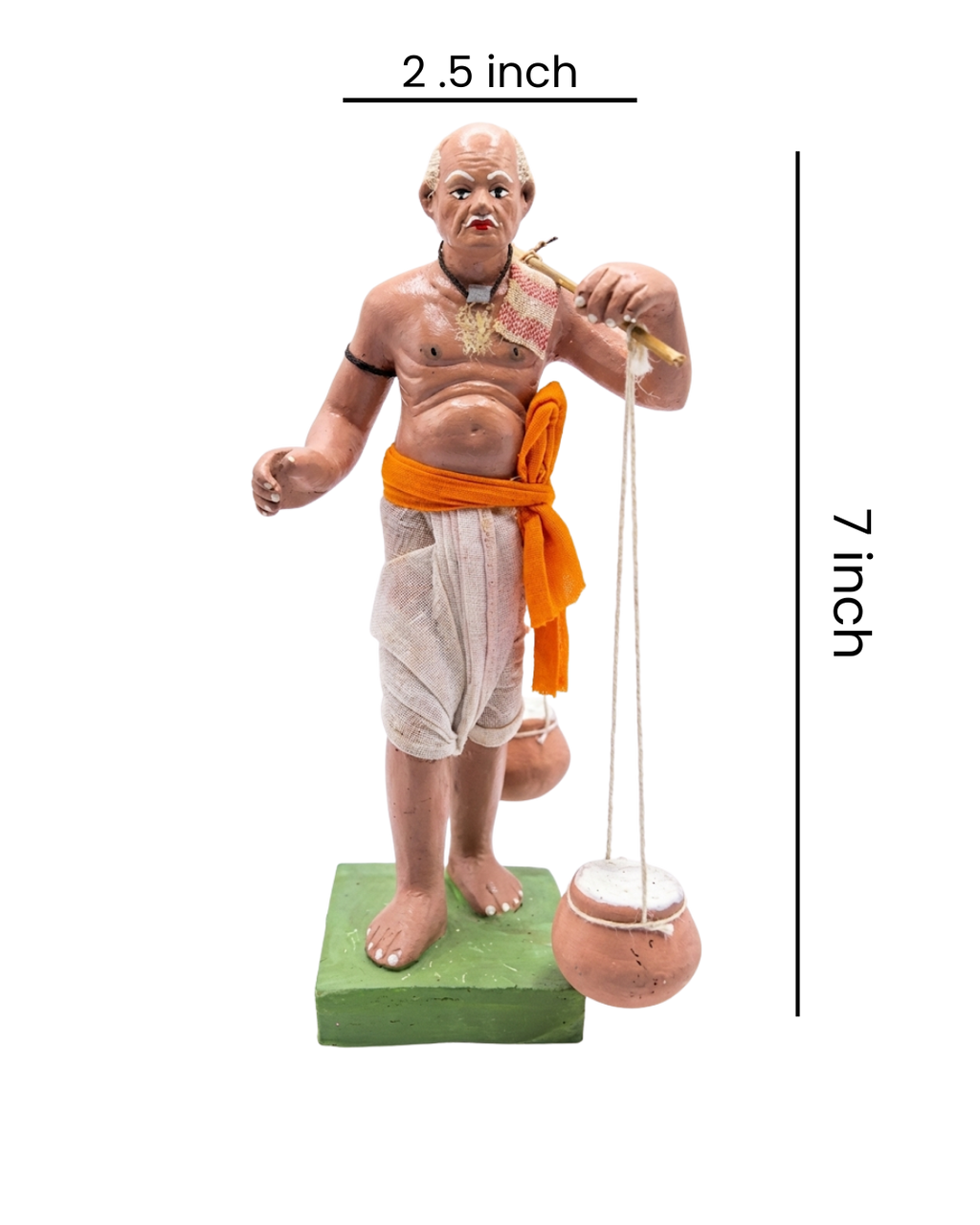 Saukin Village Curd Seller Terracotta Figurine