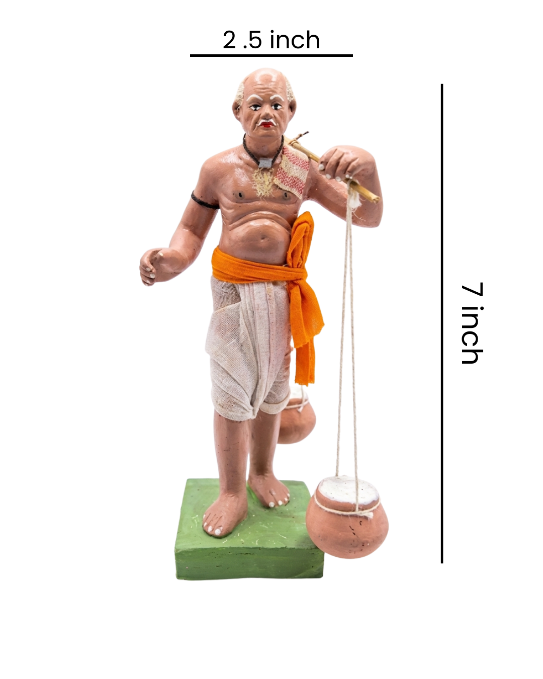 Village Curd Seller Terracotta Figurine